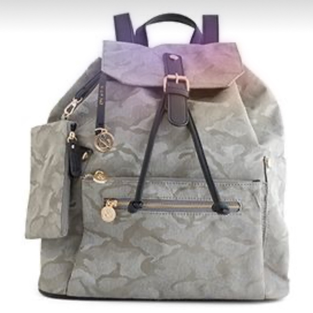 Camouflage Backpack with Black Accents